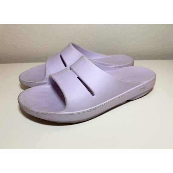 Oofos Ooahh Lavender Purple Slide Sandals Recovery Men’s Size 11 Women’s‎ 13 - Picture 1 of 11